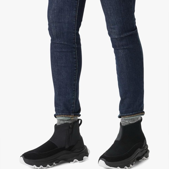 Sorel Women's Kinetic Breakthru Acadia Waterproof Sneaker Booties in Black - Picture 2 of 11